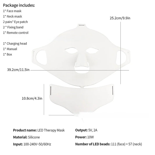 Masque LED Couleurs LumiSkin